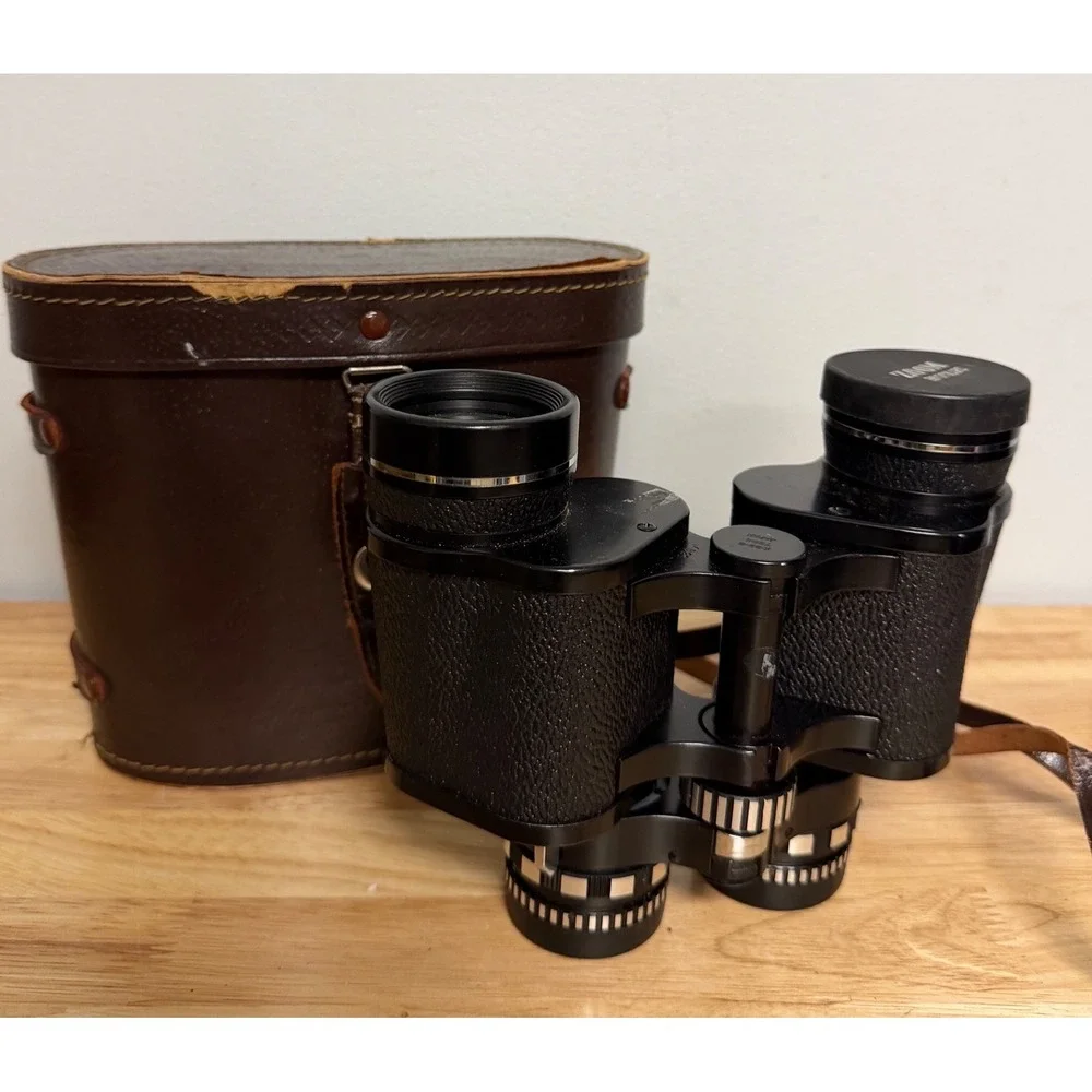 Vintage 7x-12x40 Zoom Binoculars Japan Town & Country w/ Case